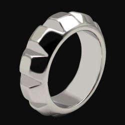 MenSteel Cockring en métal Kren Round 15mm